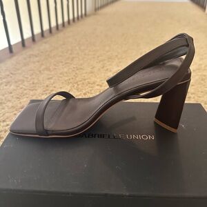 Brown Strappy Heeled Sandals (NEW)